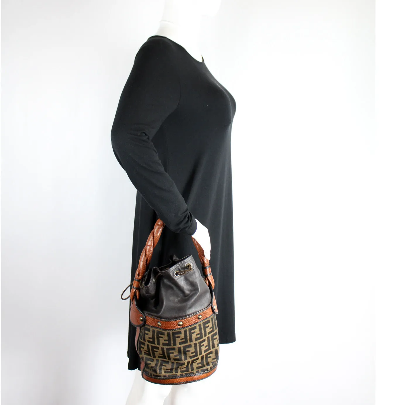 8BR554 Zucca Palazzo Bucket Bag Small