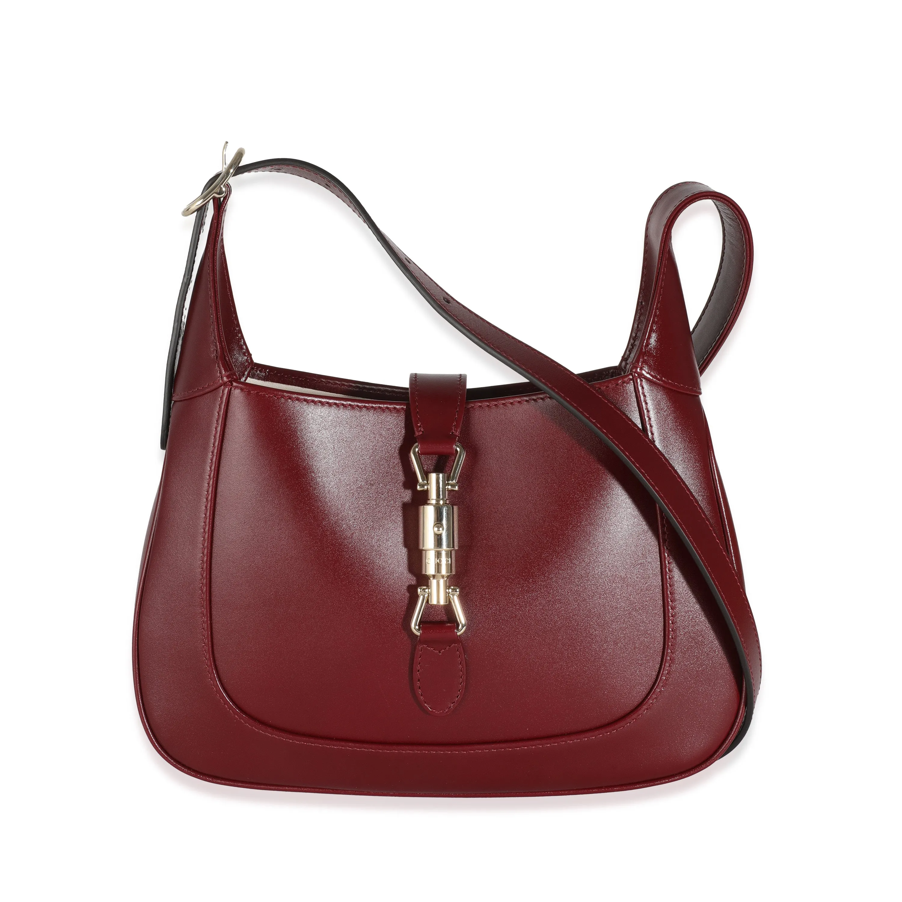 Bordeaux Rosso Ancora Leather Small Jackie 1961 Bag