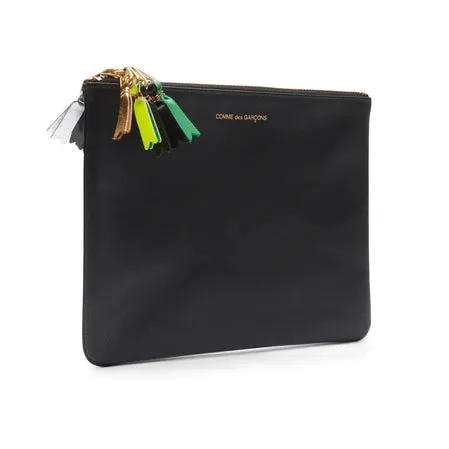 CDG Zipper Pull Zip Pouch (Black SA5100)