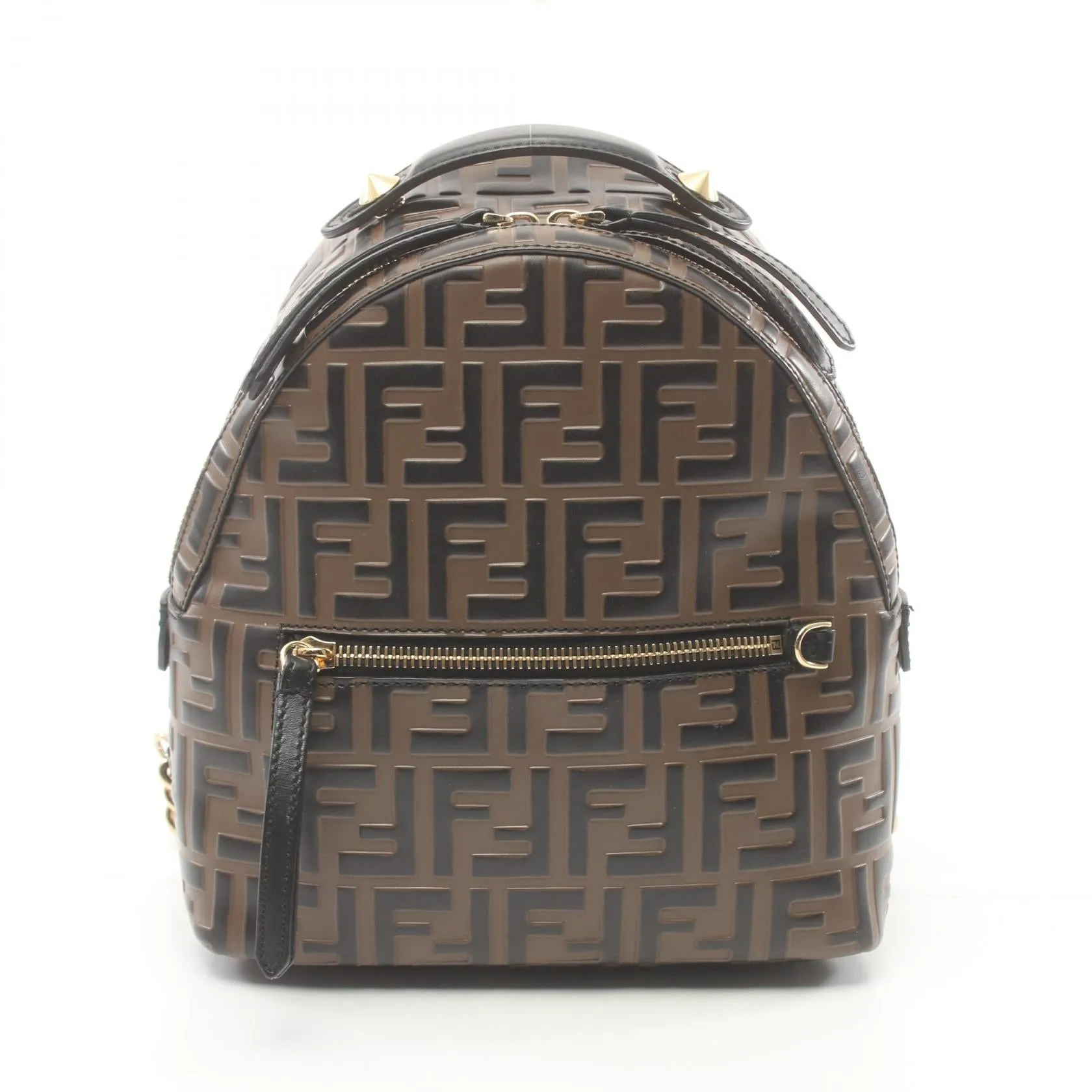 Fendi Leather Zucca Backpack 8BZ038