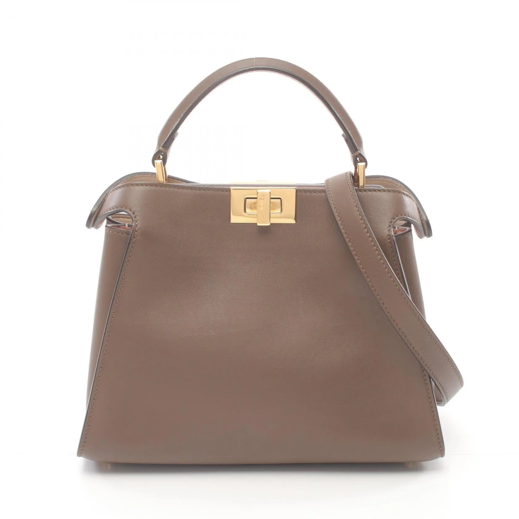 Fendi Peekaboo Essential Leather Handbag 8BN302