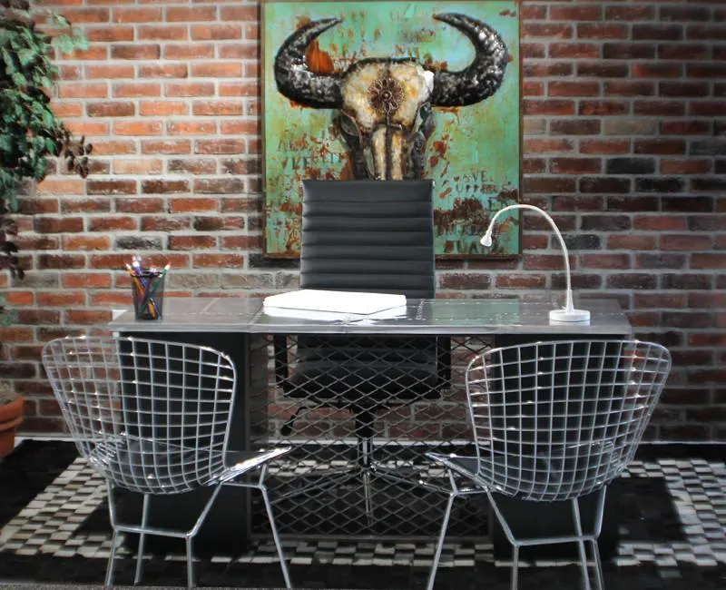 Interurban Aviator Desk with Storage