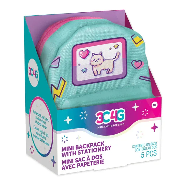 Make it Real: Retro Gamer Mini Backpack with Stationary Assorted