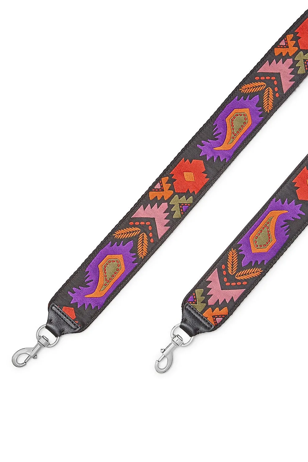 Pattern Embroidered Guitar Strap