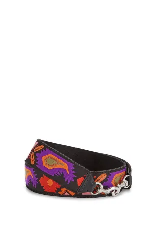 Pattern Embroidered Guitar Strap