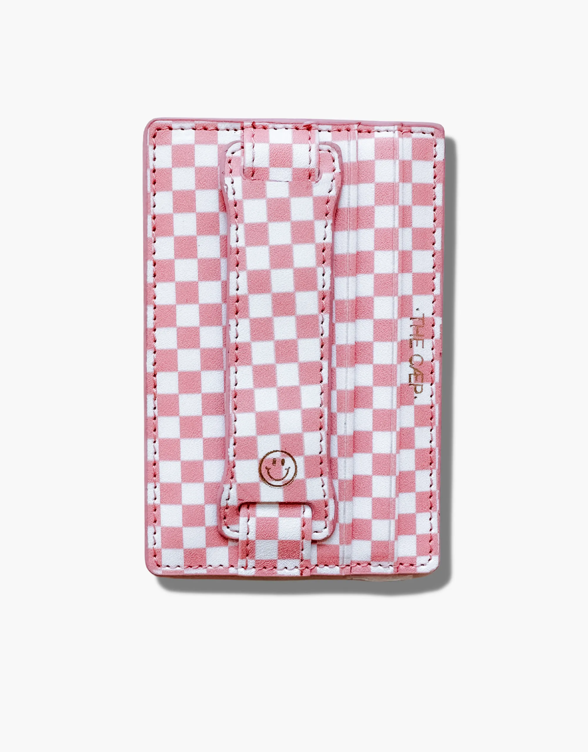 Pink Checkered Hoop Wallet - Final Sale