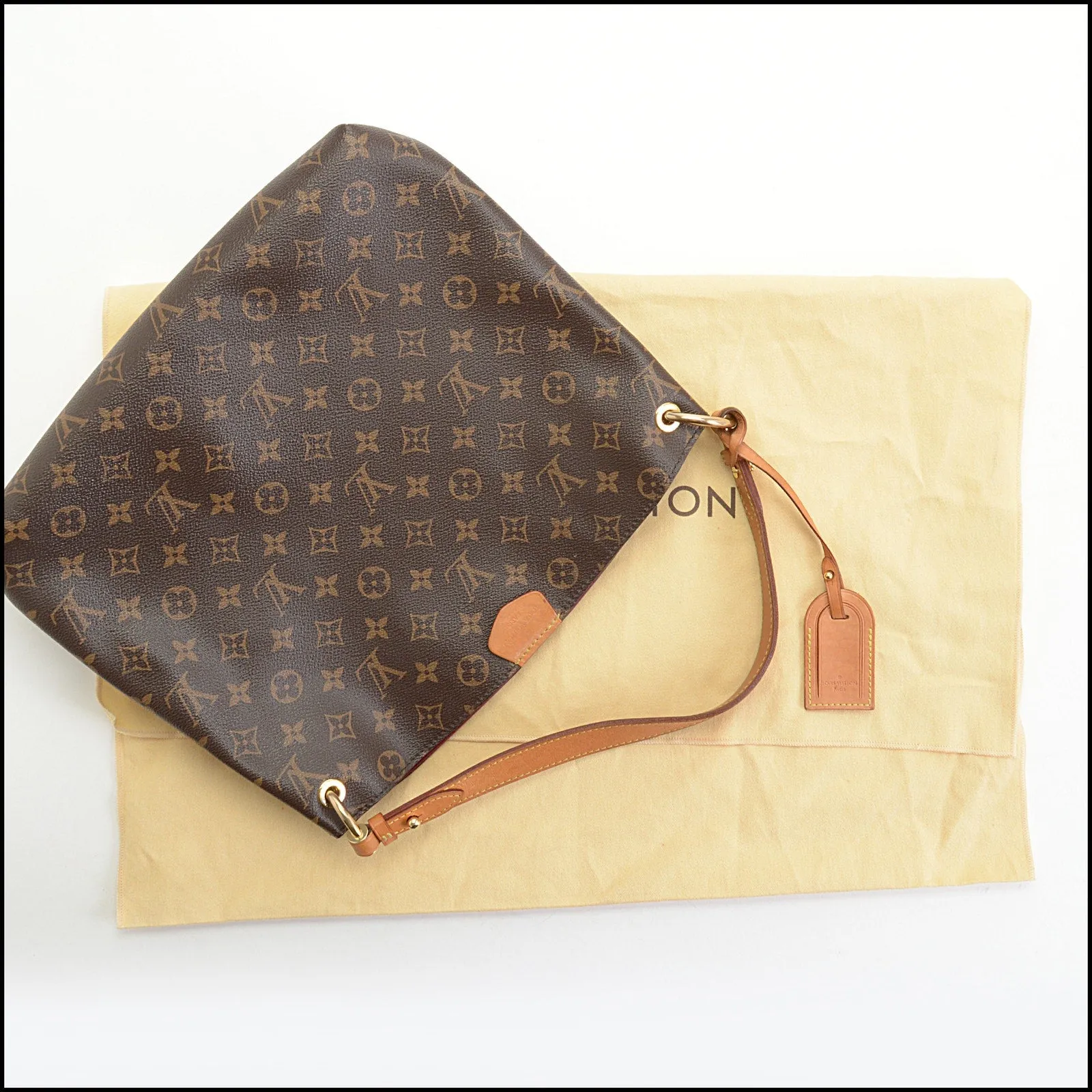 RDC14177 Authentic LOUIS VUITTON 2019 Brown Monogram Canvas Graceful MM Bag