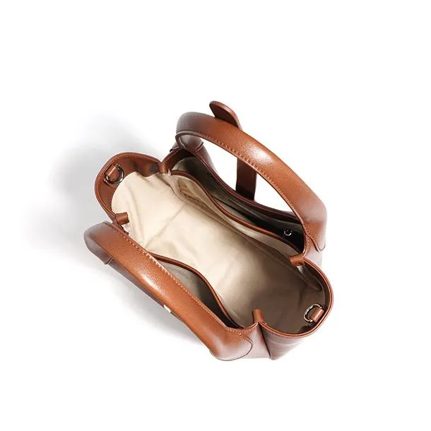 Small Leather Bucket Bag Small Leather Tote Bag Womens
