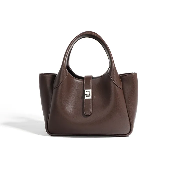Small Leather Bucket Bag Small Leather Tote Bag Womens