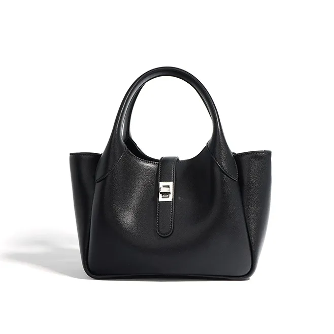 Small Leather Bucket Bag Small Leather Tote Bag Womens