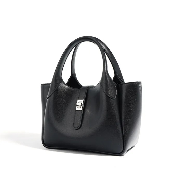 Small Leather Bucket Bag Small Leather Tote Bag Womens
