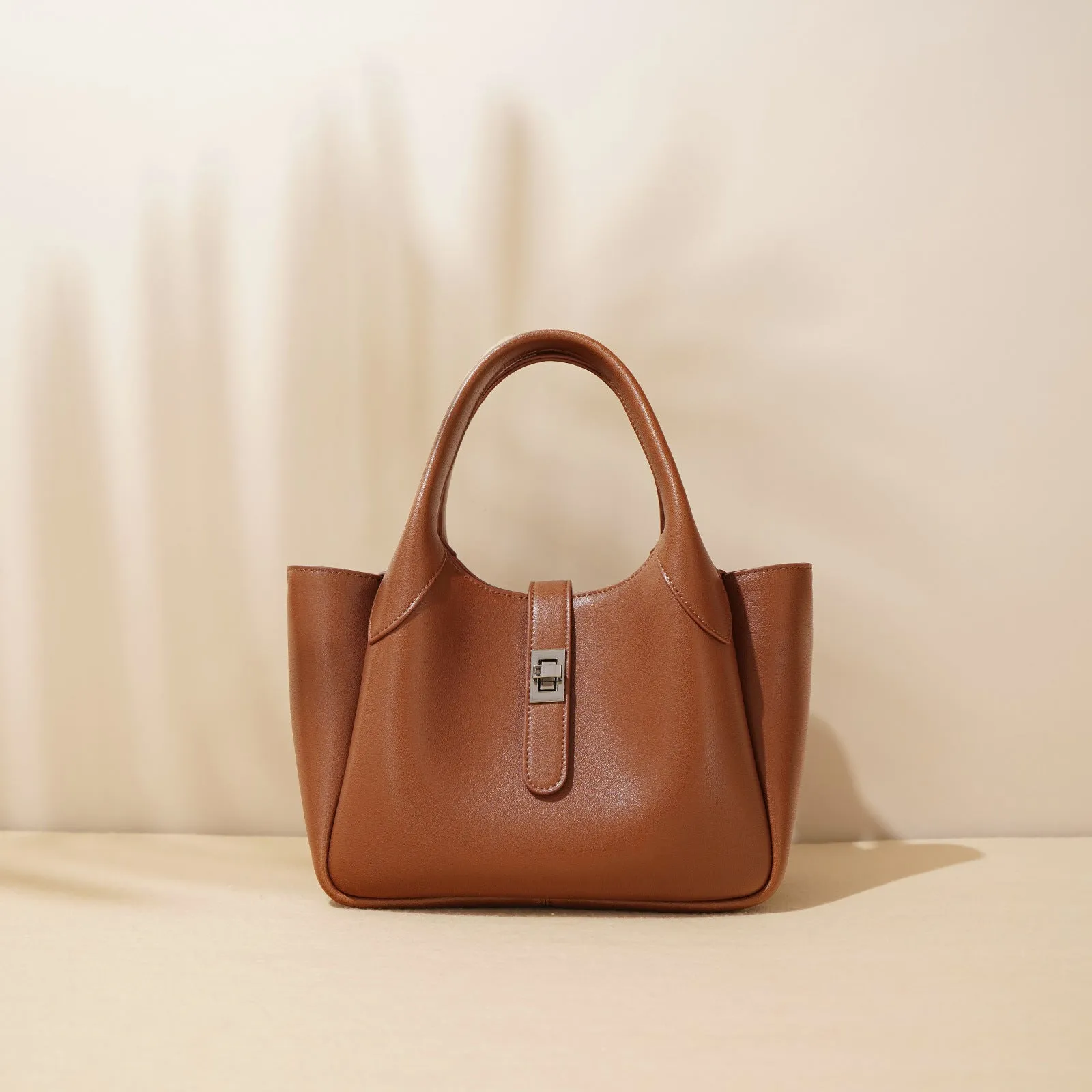Small Leather Bucket Bag Small Leather Tote Bag Womens