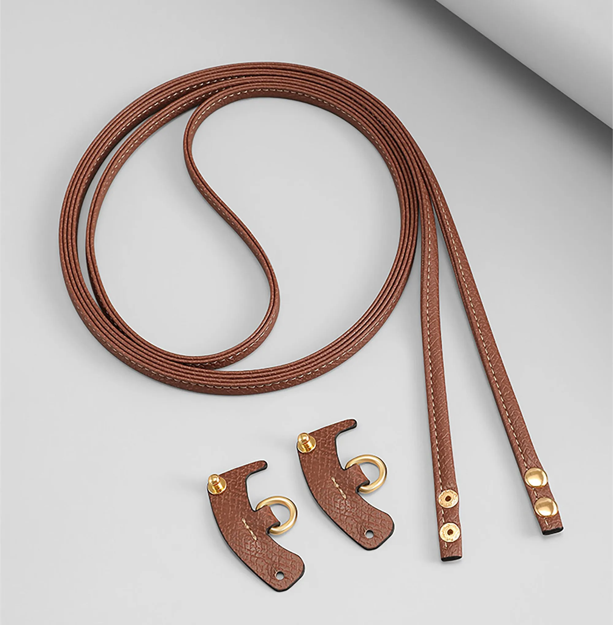 The Pliage Energy Bag Shoulder to Backpack Conversion Accessory, Replacement Leather Shoulder Strap, Handcrafted Thin Shoulder Strap