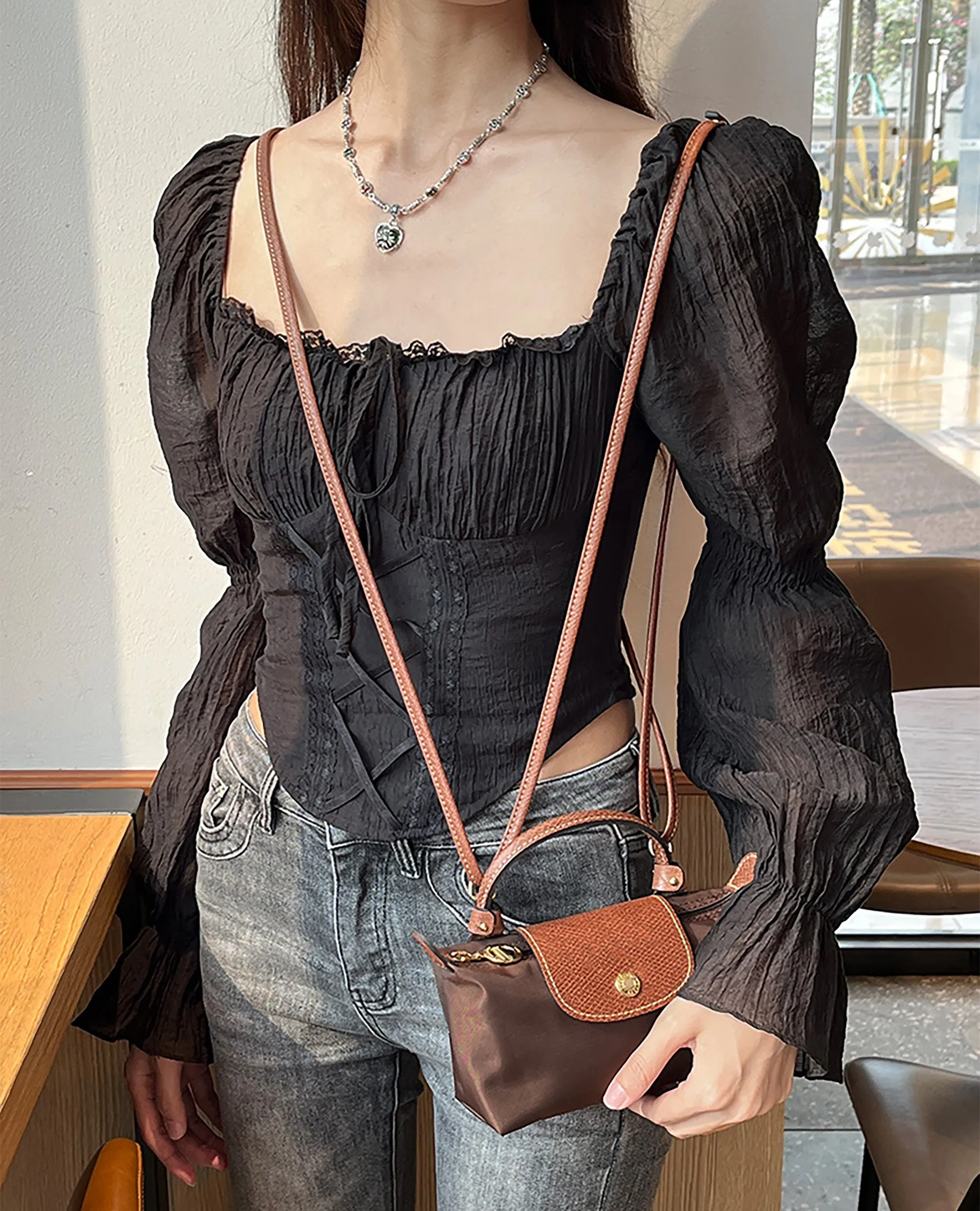 The Pliage Energy Bag Shoulder to Backpack Conversion Accessory, Replacement Leather Shoulder Strap, Handcrafted Thin Shoulder Strap
