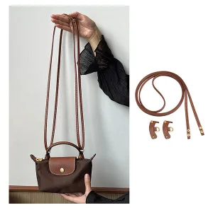 The Pliage Energy Bag Shoulder to Backpack Conversion Accessory, Replacement Leather Shoulder Strap, Handcrafted Thin Shoulder Strap