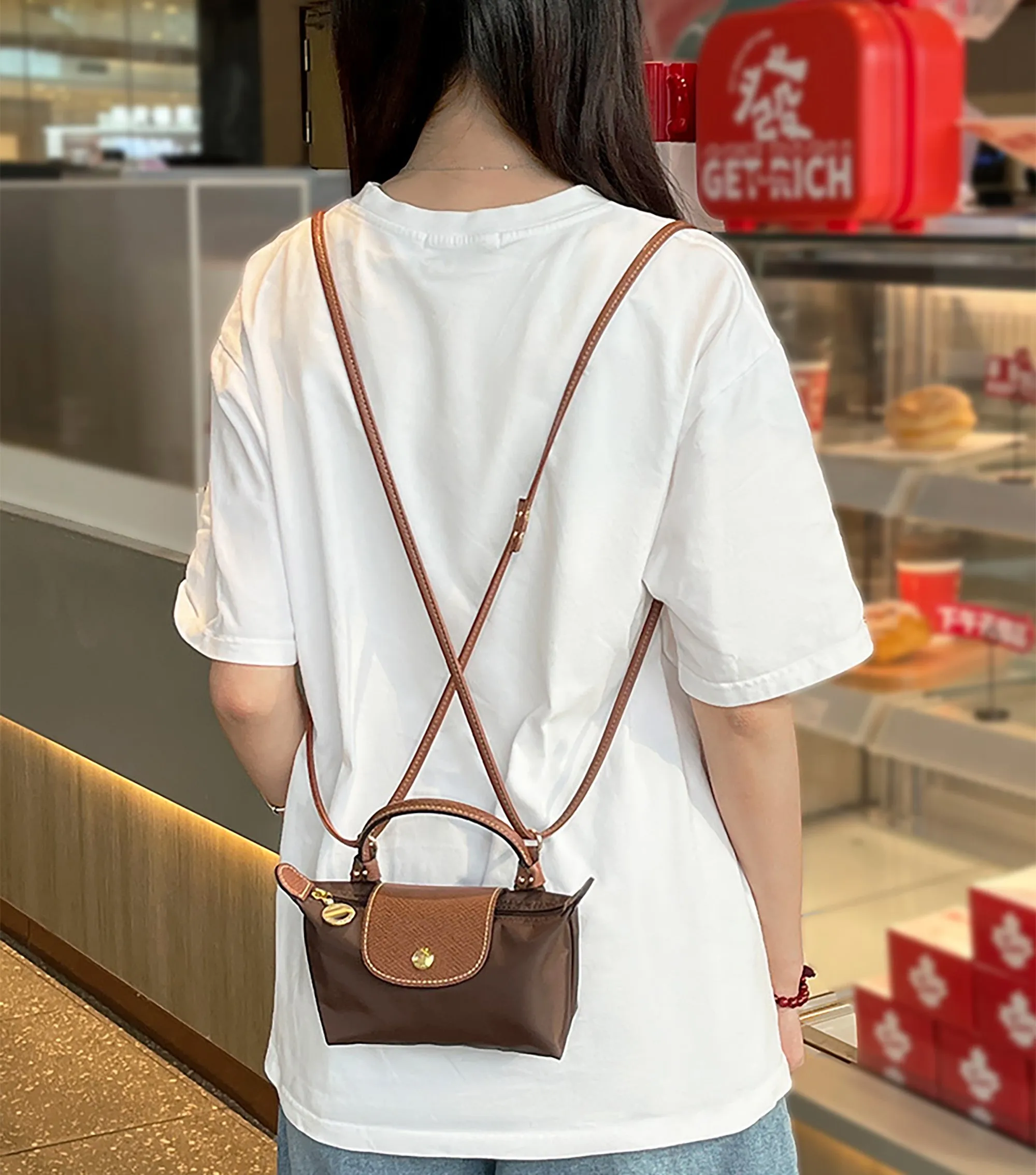 The Pliage Energy Bag Shoulder to Backpack Conversion Accessory, Replacement Leather Shoulder Strap, Handcrafted Thin Shoulder Strap