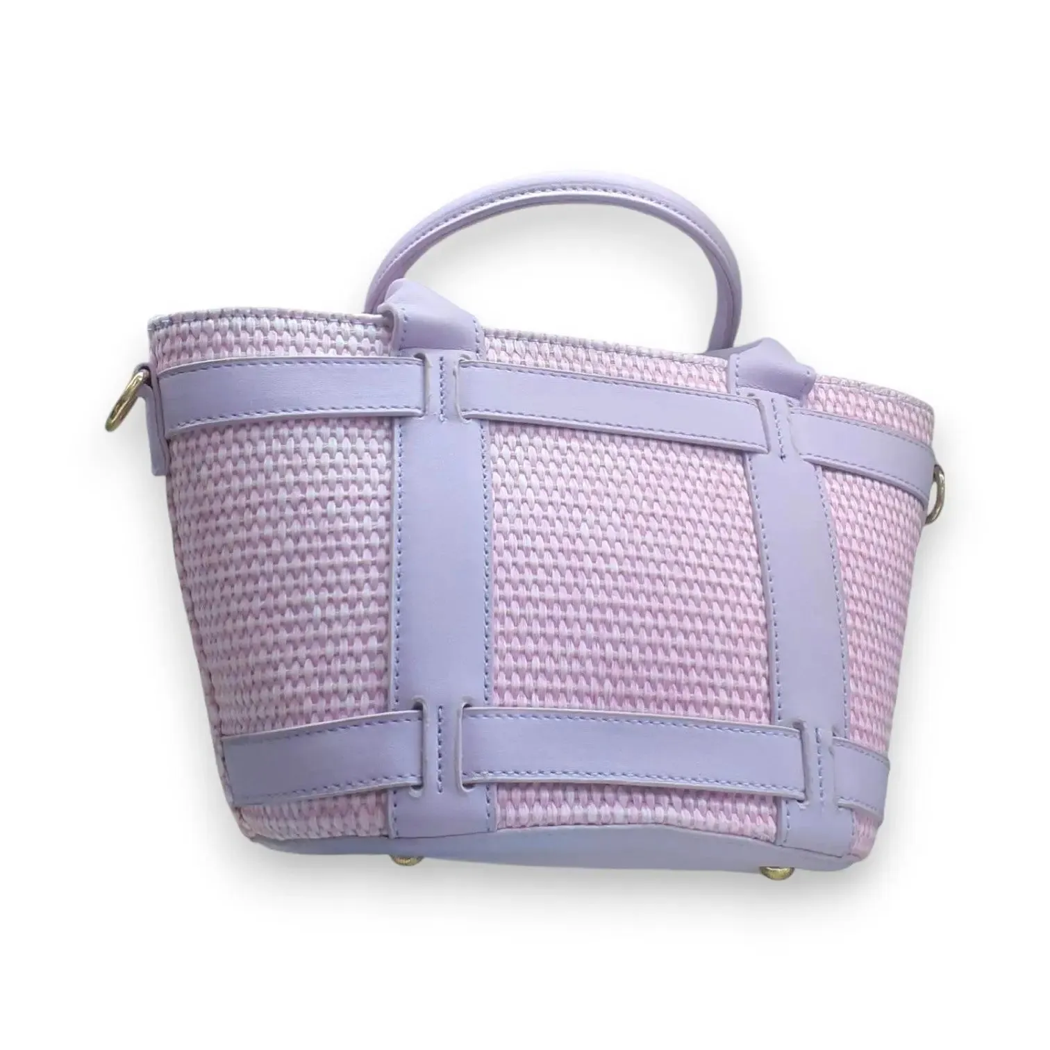 Woven Straps Textured Hand Bag