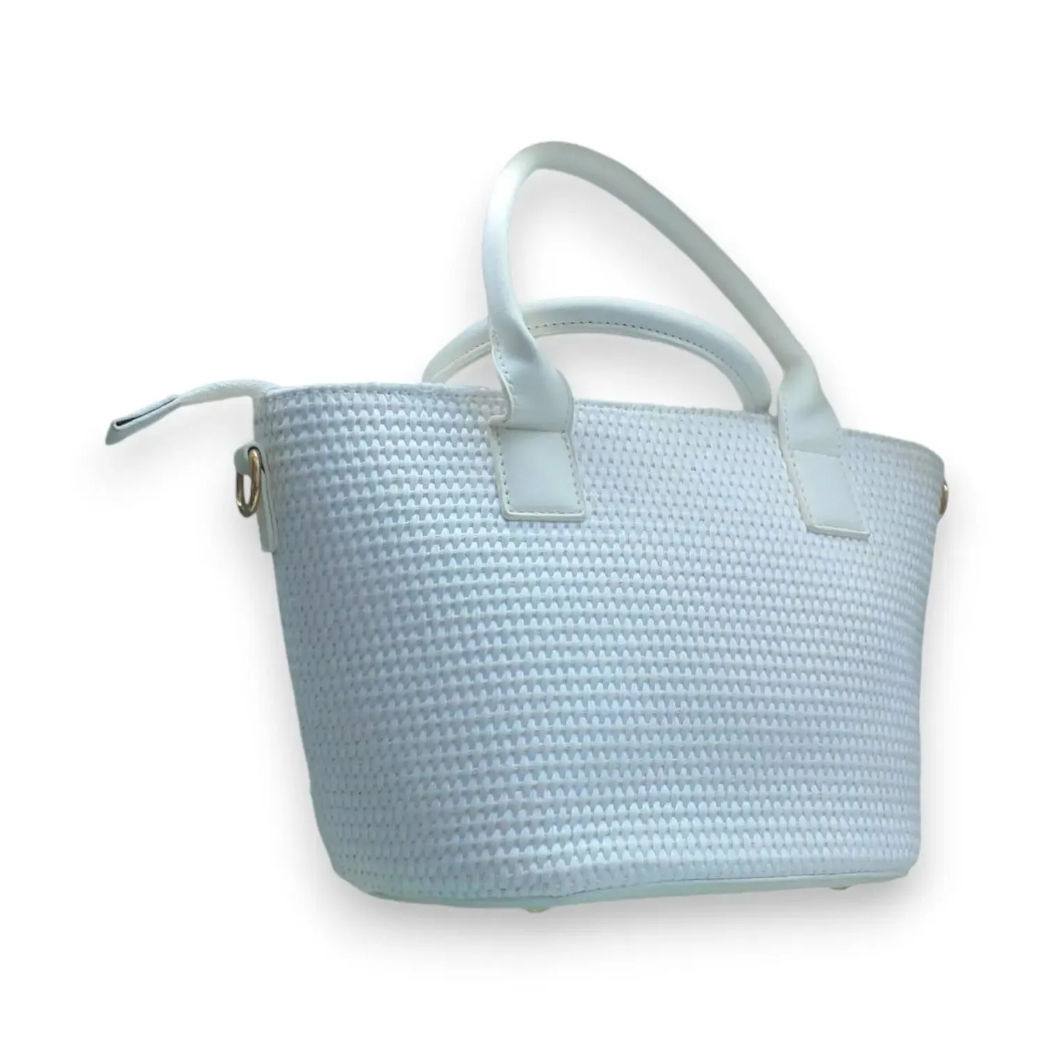 Woven Straps Textured Hand Bag